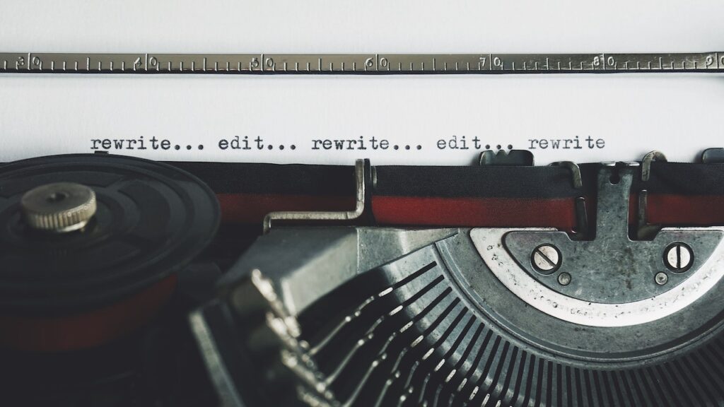 Typewriter rewrite - edit and rewrite